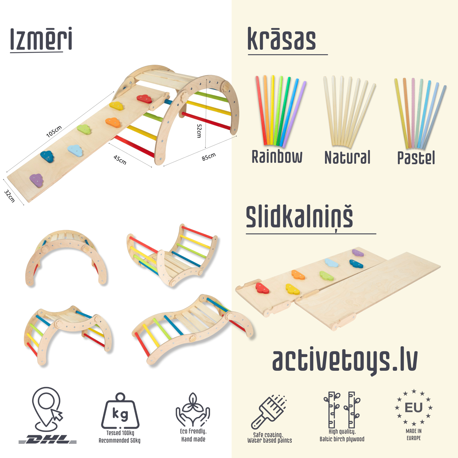 3in1 Multi māja + arka + dēlis