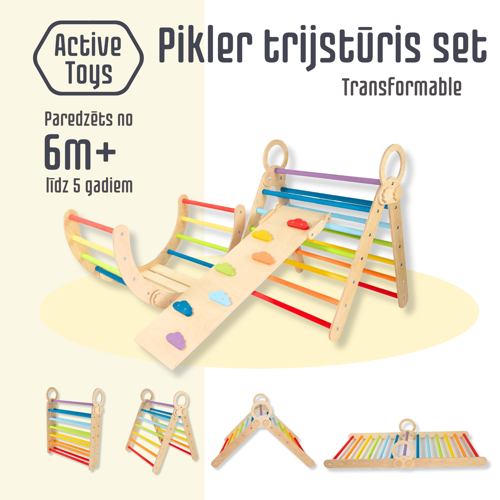 3in1 Multi trijstūris + arka + dēlis